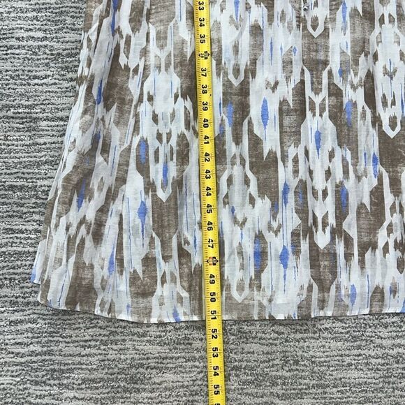 Elegant Blue and Brown Maxi Dress - Picture 11 of 13